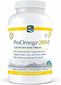 Pro O-mega 2000 D, High-Potency 𝑭𝒊𝒔𝒉 𝑶𝒊𝒍, 1125 𝑬𝑷𝑨/875 𝑫𝑯𝑨 & 𝟏𝟎𝟎𝟎 𝑰𝑼 𝑫𝟑, Supports Heart & Brain Health, Lemon Flavor, Non-GMO, 1 Pack-120 Count(Packaging May Vary, 60 Servings)